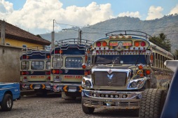 The famous "chicken buses" of Guatemala